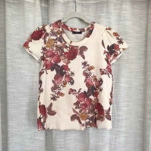 Zara short-sleeve floral shirt.